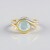 Anello in argento con Acquamarina Ofiki
