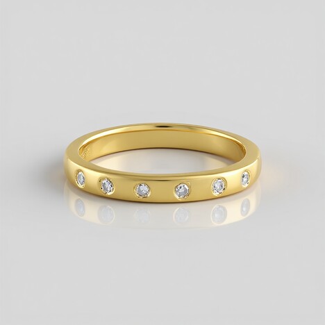 Anello in argento con Diamante I2 (H)