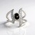 Anello in argento con Zaffiro Stellato Nero (de Melo Essence)