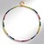 Collana in argento con Zaffiro Fancy