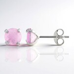 Boucles d'oreilles en argent et Quartz lilas