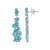 Boucles d'oreilles en argent et Turquoise Sleeping Beauty (Dallas Prince Designs)