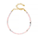 Bracelet en argent et Morganite du Brésil