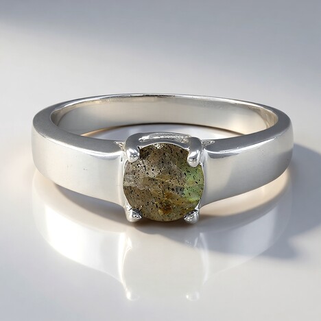 Bague en argent et Spectrolite