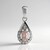 Ciondolo in argento con Morganite del Madagascar