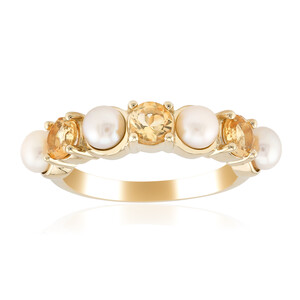 Anello in argento con Perla d'Acqua Dolce Bianca