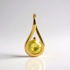 Ciondolo in argento con Diamante Giallo I2