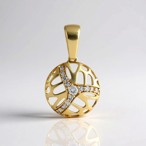 Ciondolo in oro con Diamante I3 (H) (Ornaments by de Melo)