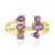 Rose de France Amethyst Silver Ring