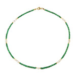 Edelstein-Silberhalskette (Riya)