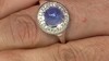 Bague en argent et Tanzanite