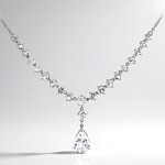 Collana in argento con Topazio Bianco