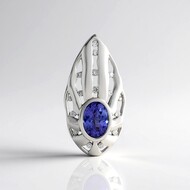 Ciondolo in oro con Tanzanite AAA (de Melo)