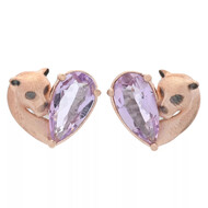 Lavendel-Amethyst-Silberohrringe (Gems en Vogue)