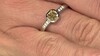 Bague en argent et Zircon jaune
