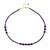 Zambian Amethyst Silver Necklace (Riya)