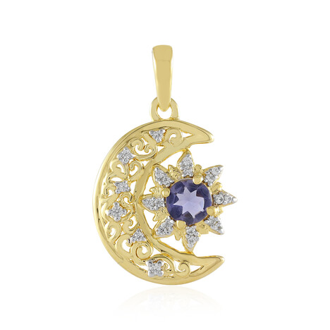 Ceylon-Iolith-Silberanhänger