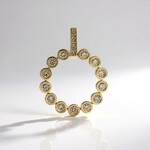 Ciondolo in oro con Diamante Champagne I2 (de Melo Gold)