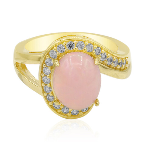 Anillo en plata con Ópalo rosa