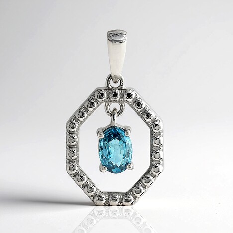 Ciondolo in argento con Zircone Ratanakiri