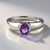 Anello in argento con Quarzo Azur