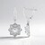 Pendientes en plata con Zafiro blanco