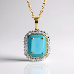 Ciondolo in argento con Turchese Sleeping Beauty