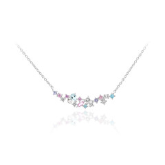 Collier en argent et Topaze bleu ciel