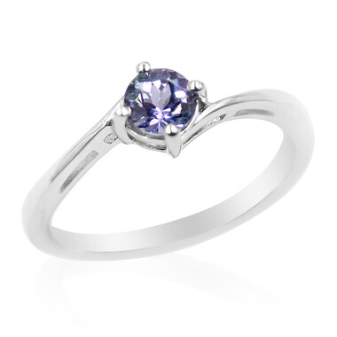 Anello in argento con Tanzanite (non riscaldata)