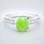 Anello in argento con Crisoprasio Imperiale