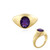 Anello in argento con Ametista Zambiana