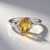 Anello in argento con Citrino