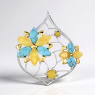 Ciondolo in argento con Turchese (dagen)