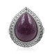 Anello in argento con Lepidolite