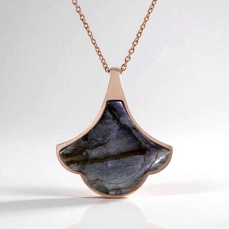 Collana in argento con Labradorite Porpora Maniry (KM by Juwelo)