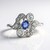 Anello in argento con Zaffiro Ceylon Blu (non riscaldato)