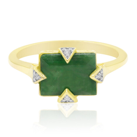 Majestätischer Jadeit-Goldring (Annette)