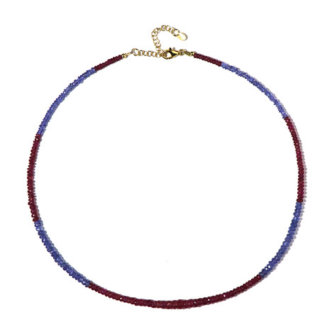 Edelstein-Silberhalskette