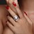 Anillo en plata con Zircón (Ornaments by de Melo)