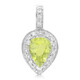 Pendentif en argent et Tourmaline cuprifère