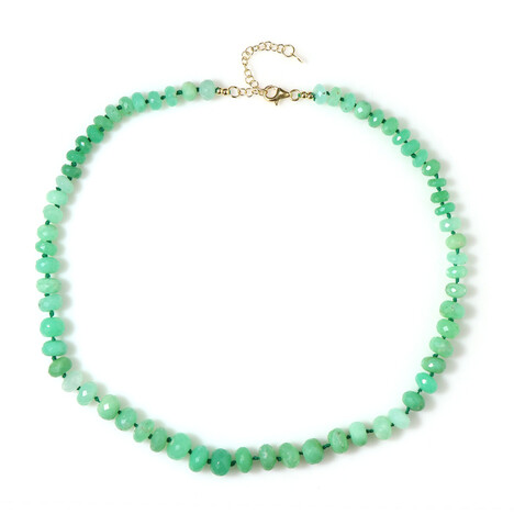 Collar en plata con Crisoprasa (Adela Silber)