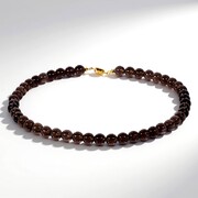 Collana in argento con Quarzo Fumè