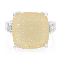 Bague en argent et Agate étincelante