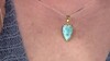 Zilveren hanger met een larimar