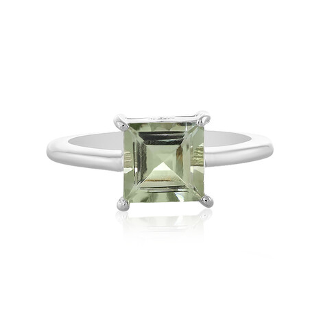 Anello in argento con Ametista Verde