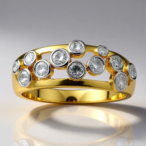 Anello in oro con Diamante I1 (H) (CIRARI)