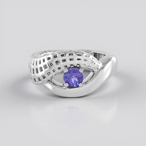 Anello in argento con Tanzanite (SAELOCANA)