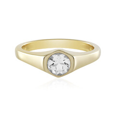 Anello in argento con Topazio Bianco