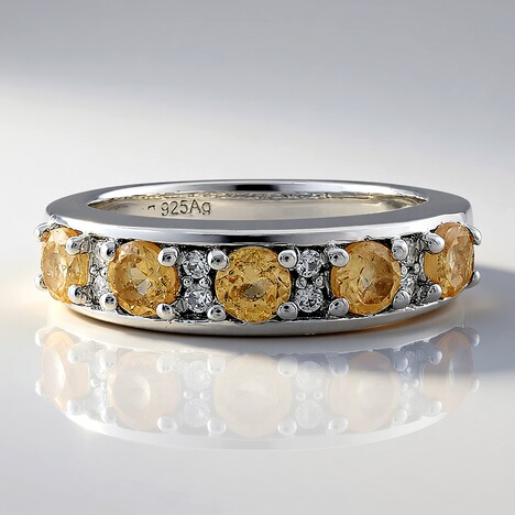 Anello in argento con Granato Imperiale