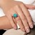 Blauer Kingman Mohave-Türkis-Silberring (Jones Lee)